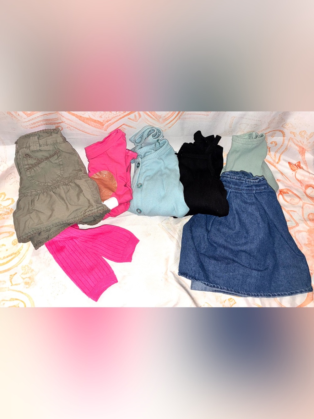 Toddler Girls Bundle of Skirts, Shirts, Cardigans, & Leggins